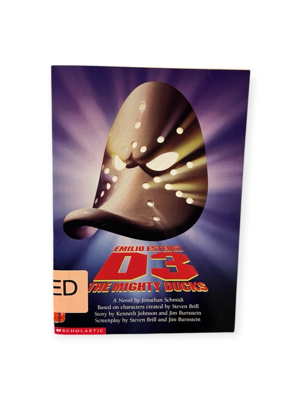 D3 The Mighty Ducks Scholastic Chapter Book Paperback Disney